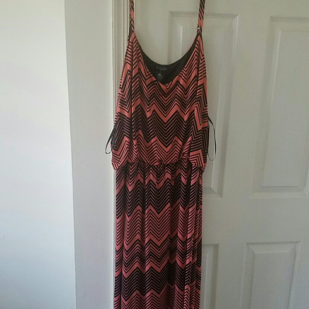 Chevron maxi dress